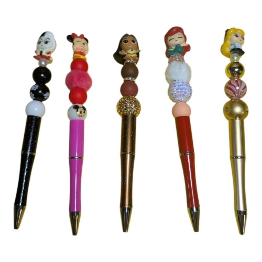 Hand Crafted Disney Doorables Character Pens Red  Buyers Choice NEW Handmade